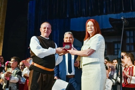 35 години ФТА ”Загоровче”, Йордан Зеленгоров с Почетен знак на Общината